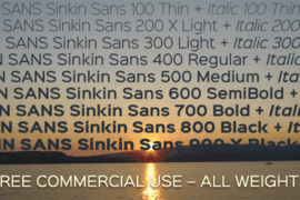 Sinkin Sans Font Family