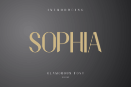 SOPHIA demo Font