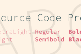 Source Code Pro Font Family