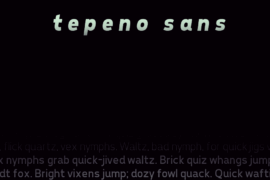 Tepeno Sans Font Family