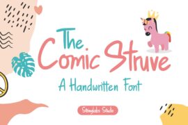 the Comic Struves Font