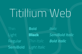 Titillium Web Font Family