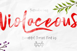 Violaceous Font