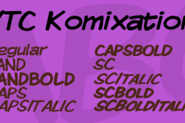 VTC Komixation Font Family