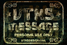 vtks message Font