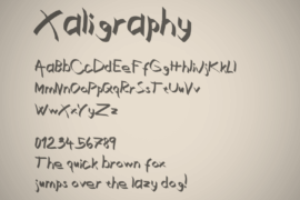 Xaligraphy Font Family