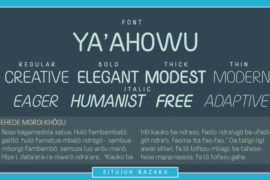 Yaahowu Font Family