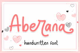 Aberana – Personal Use Font