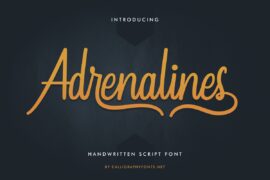 Adrenalines Demo Font