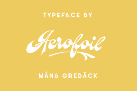 Aerofoil PERSONAL USE ONLY Font