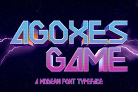 AGOYES GAME Font