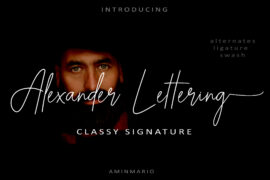 Alexander Lettering Font Family