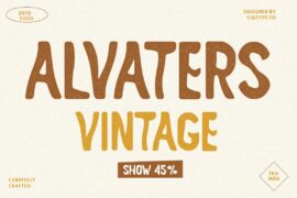 ALVATER Rough Font