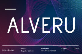 Alveru – Personal Use Font