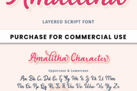 Amalitha – Personal Use Font