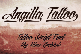 Angilla Tattoo Personal Use Font