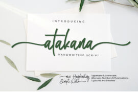 Atakana Script Font