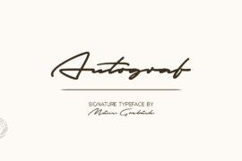 Autograf PERSONAL USE ONLY Font