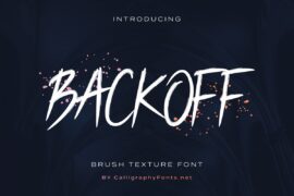 Backoff Demo Font