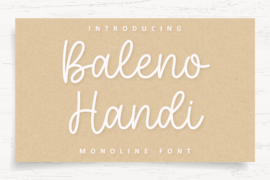 Baleno Handi Font