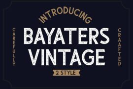 Bayaters Font Family