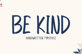 Be Kind Font