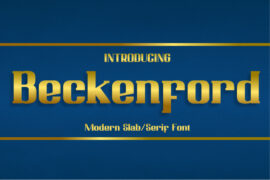 Beckenford_DEMO Font