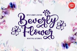 Beverly Flower Demo Font