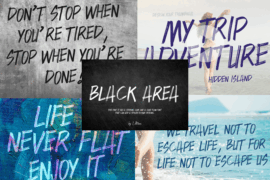 BLACK AREA Font