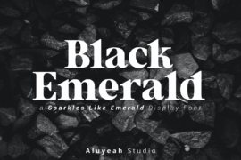 Black Emerald Font