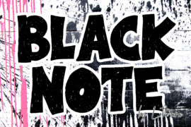 Black Note Font