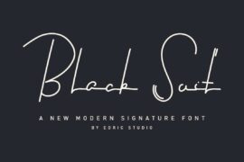 Black Suit Demo Font Family