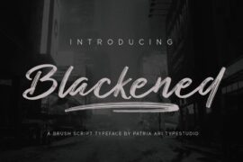 Blackened Font