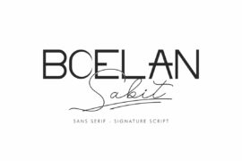 Boelan Sabit Demo Font Family
