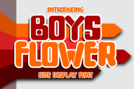 Boys Flower Font