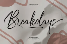 Breakdays Demo Font