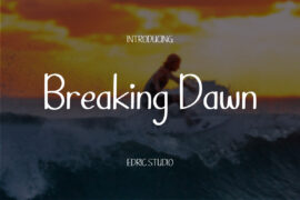 Breaking Dawn Demo Font