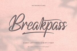 Breakpass Demo Font