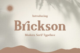 Brickson Free Trial Font