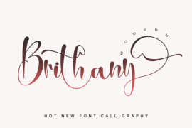 Brithany Modern – Personal Use Font