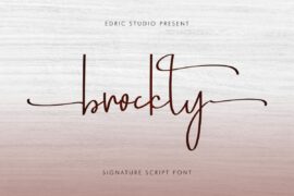 Brockly Demo Font