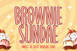 Brownie Sundae Font