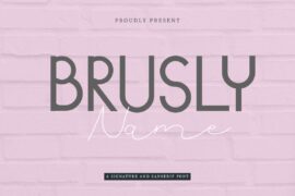 Brusly Name Demo Font Family