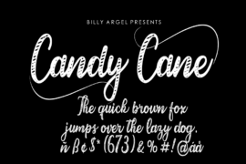 Candy Cane Personal Use Font