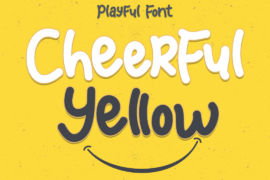 Cheerful Yellow Font