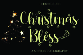 Christmas Bless – Personal Use Font