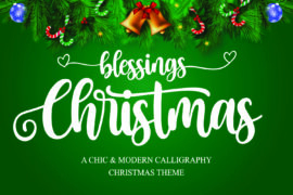 Christmas Blessings Font