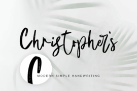 Christopher’s handwriting Font