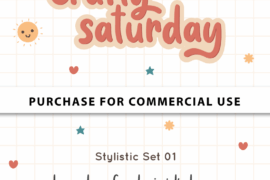 Crafty Saturday – Personal Use Font