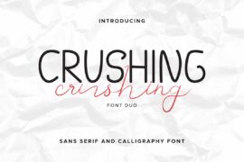 Crushing Demo Font Family